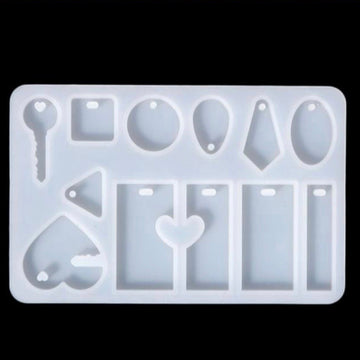 12 in 1 Key Design keychains Mould