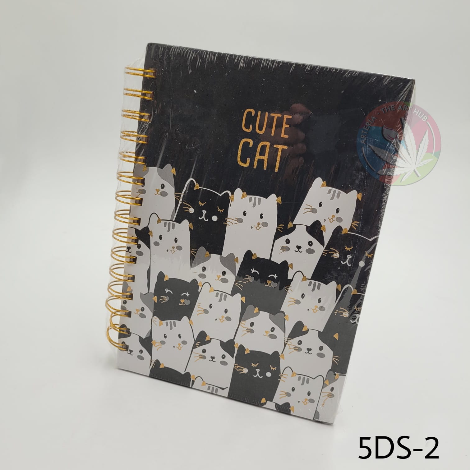 Quirky A5 Spiral Diary- Black Cats