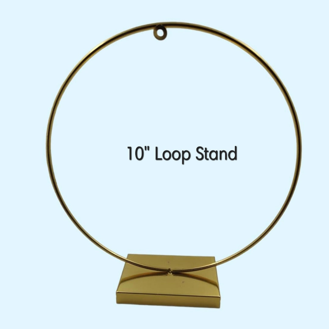 10 Inch Loop Stand Golden