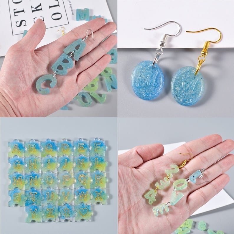 Numbers Alphabets mould- Charms
