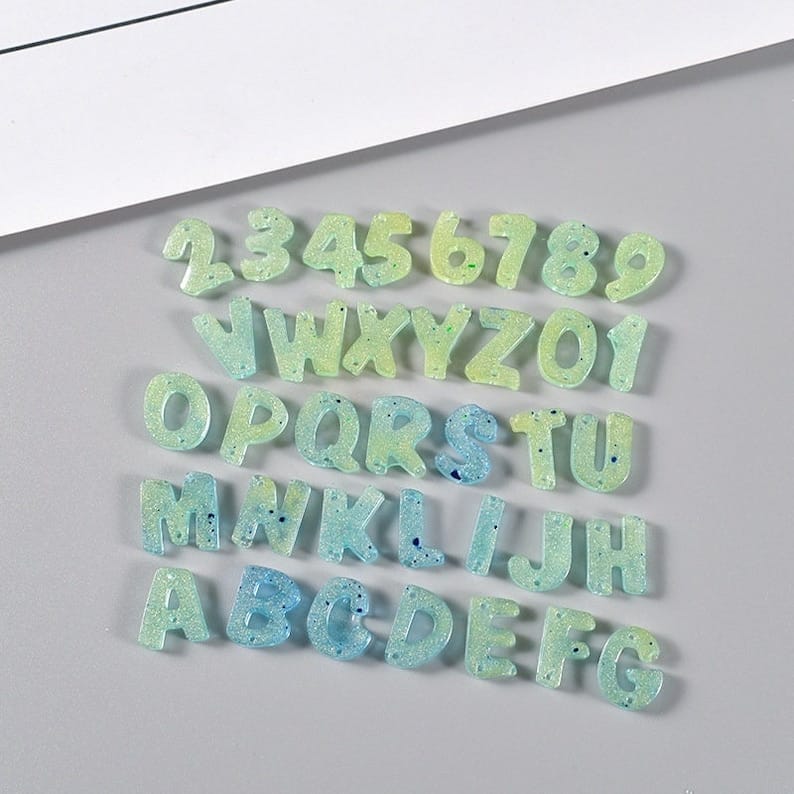 Big Alphabets mould with Numbers- 2 Holes
