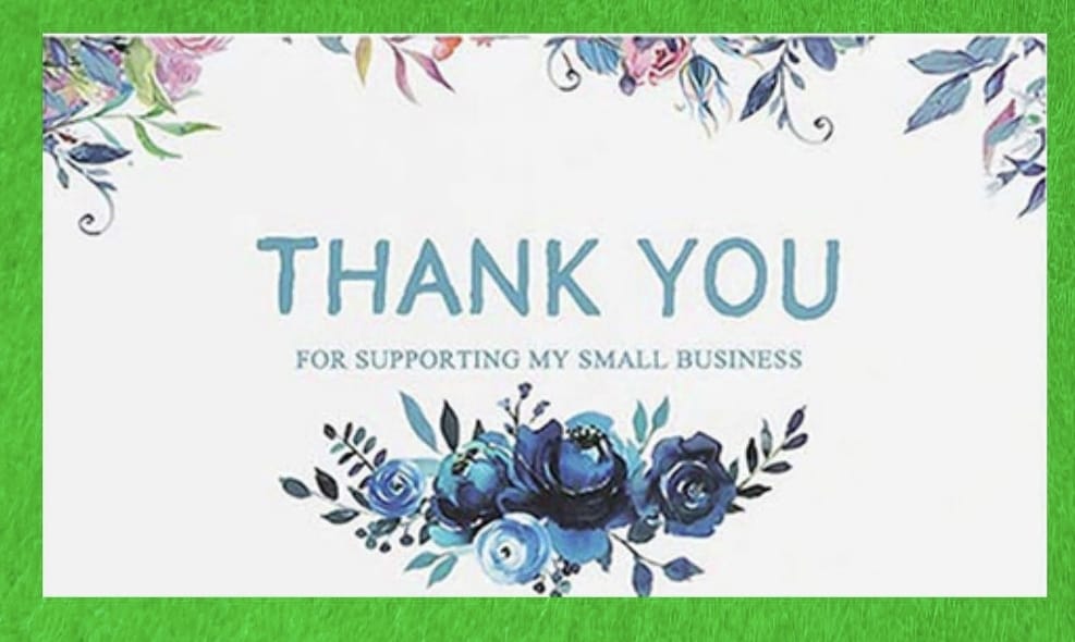 Thank Cards- Blue Roses