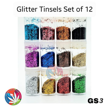 Glitter Tinsels Set of 12