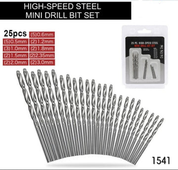 High Speed Drill Bits Set of 25 pcs