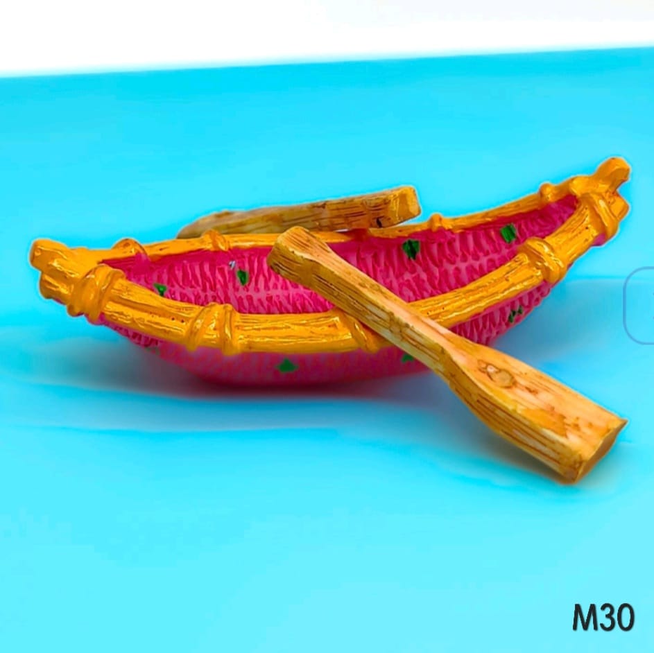 Red Boat Miniature with 2 Handles