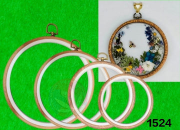 Oval Embroidery Rings- Set of 4