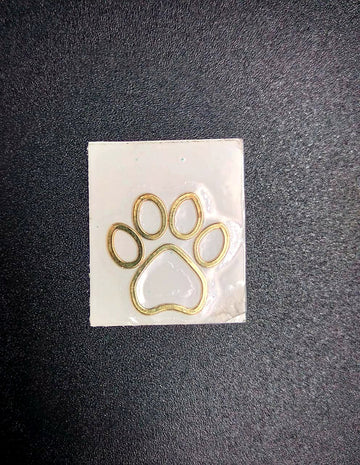 Metal sticker- Paw Outline Medium