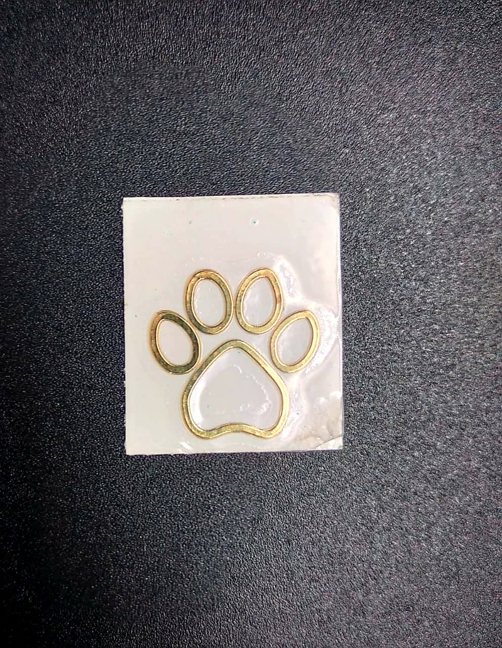 Metal sticker- Paw Outline Medium