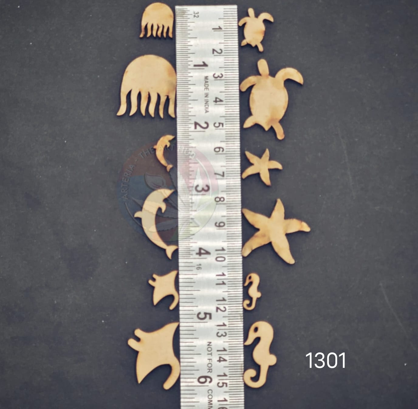 MDF Sea creatures 12 pc