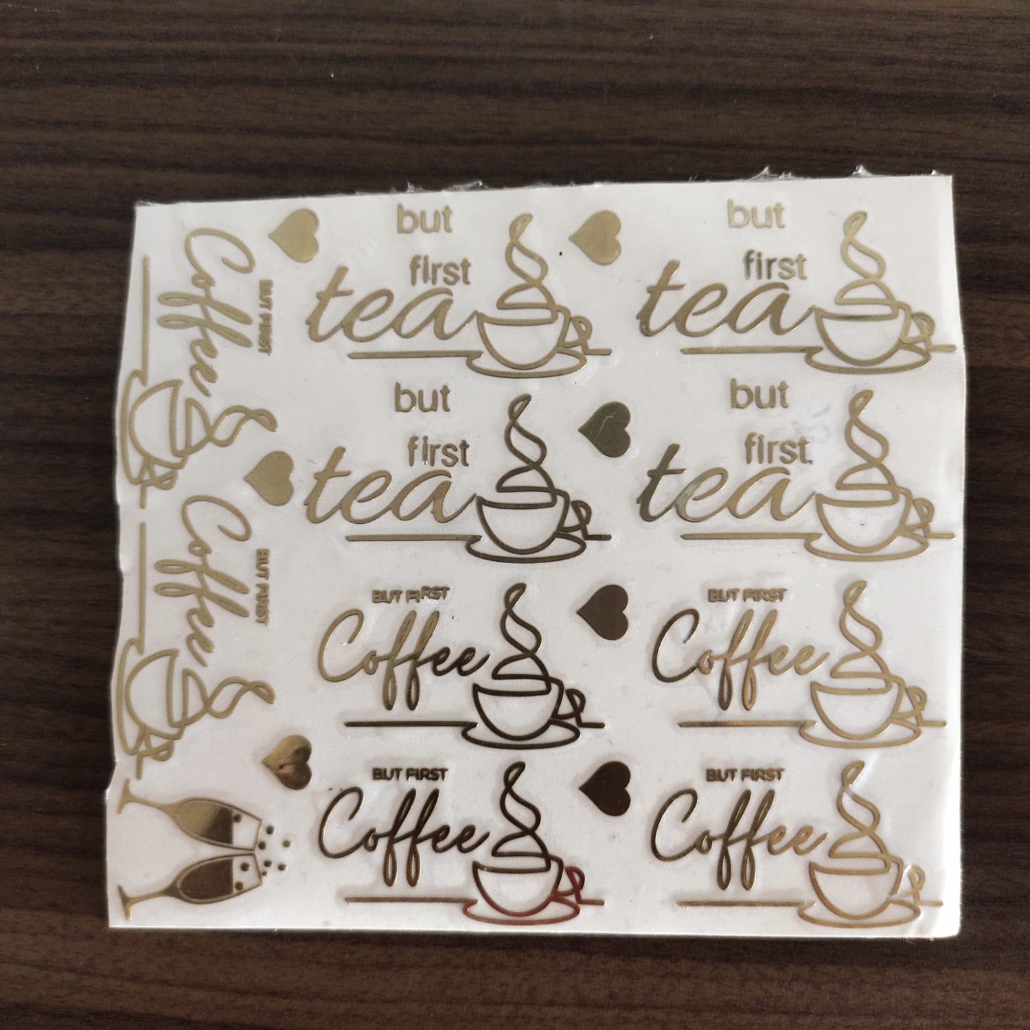 Metal stickers Tea & Coffee Lovers Sheet C