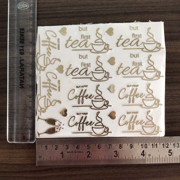 Metal stickers Tea & Coffee Lovers Sheet C