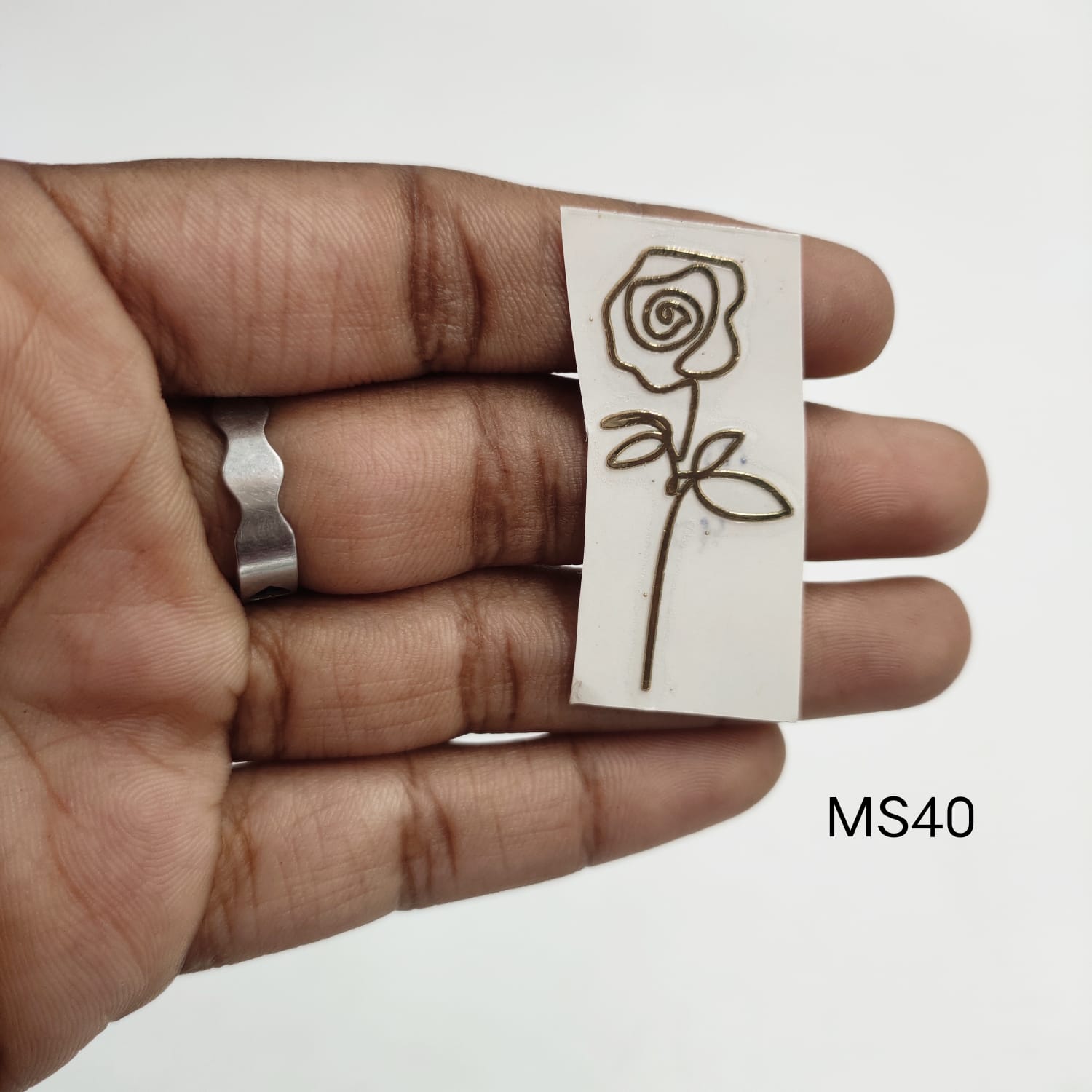 Metal sticker- Rose3