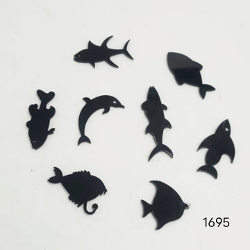 Acrylic  Sea creatures 8 pc