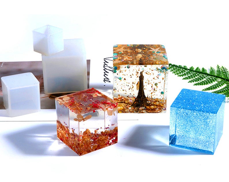 Set of 5 Cube Casting moulds