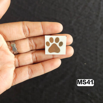 Metal sticker- Paw Small Coloured