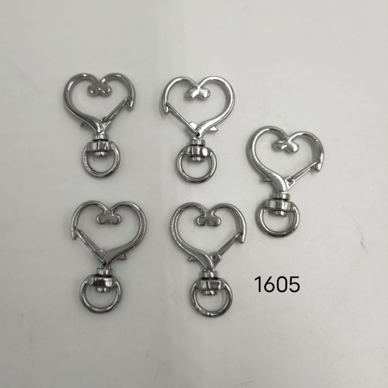 Designer Lobster Rings 10 Pcs Silver - Hearts