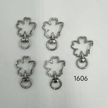 Designer Lobster Rings 10 Pcs silver - Flowers