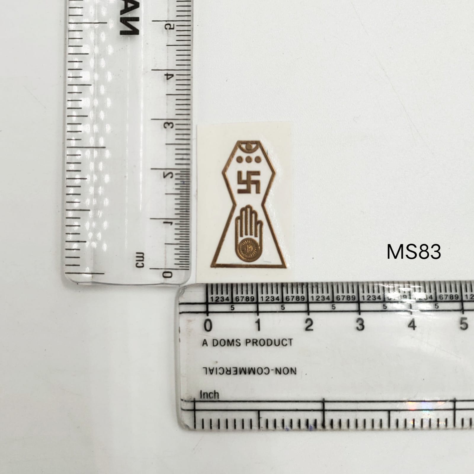 Metal sticker- Jain Logo - Small