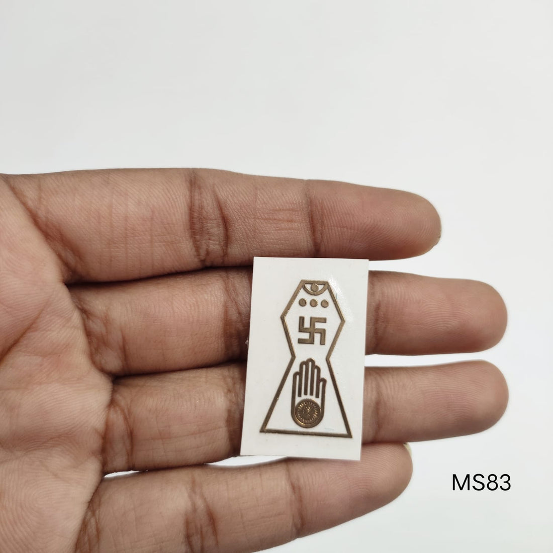 Metal sticker- Jain Logo - Small