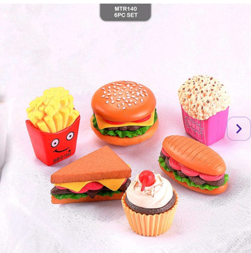 Fast Food Miniatures- Set of 6 Pcs
