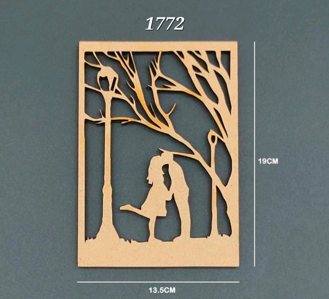 MDF Portrait Cutout of a Couple