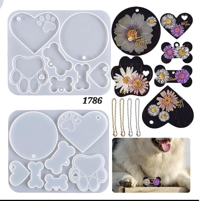 7 in 1 Dog Tag - Keychain & Pendant Mould