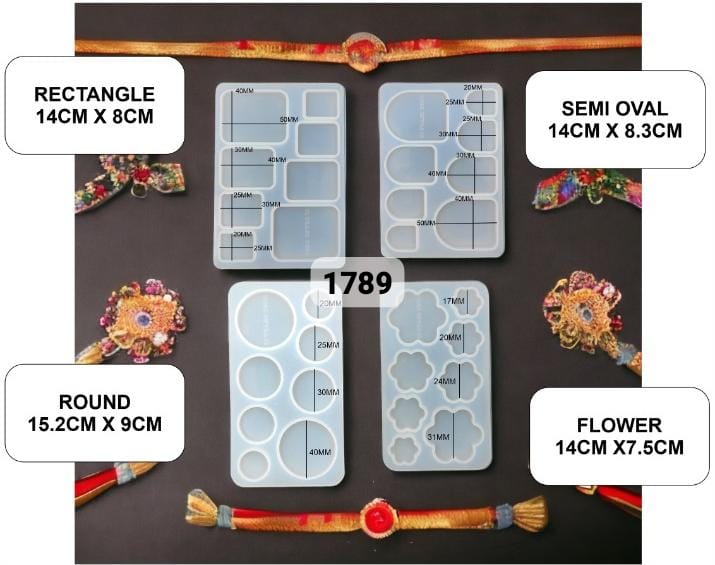4 pc rakhi, bracelet & pendant mould