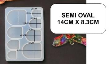 4 x 2 Semi - oval  Mould
