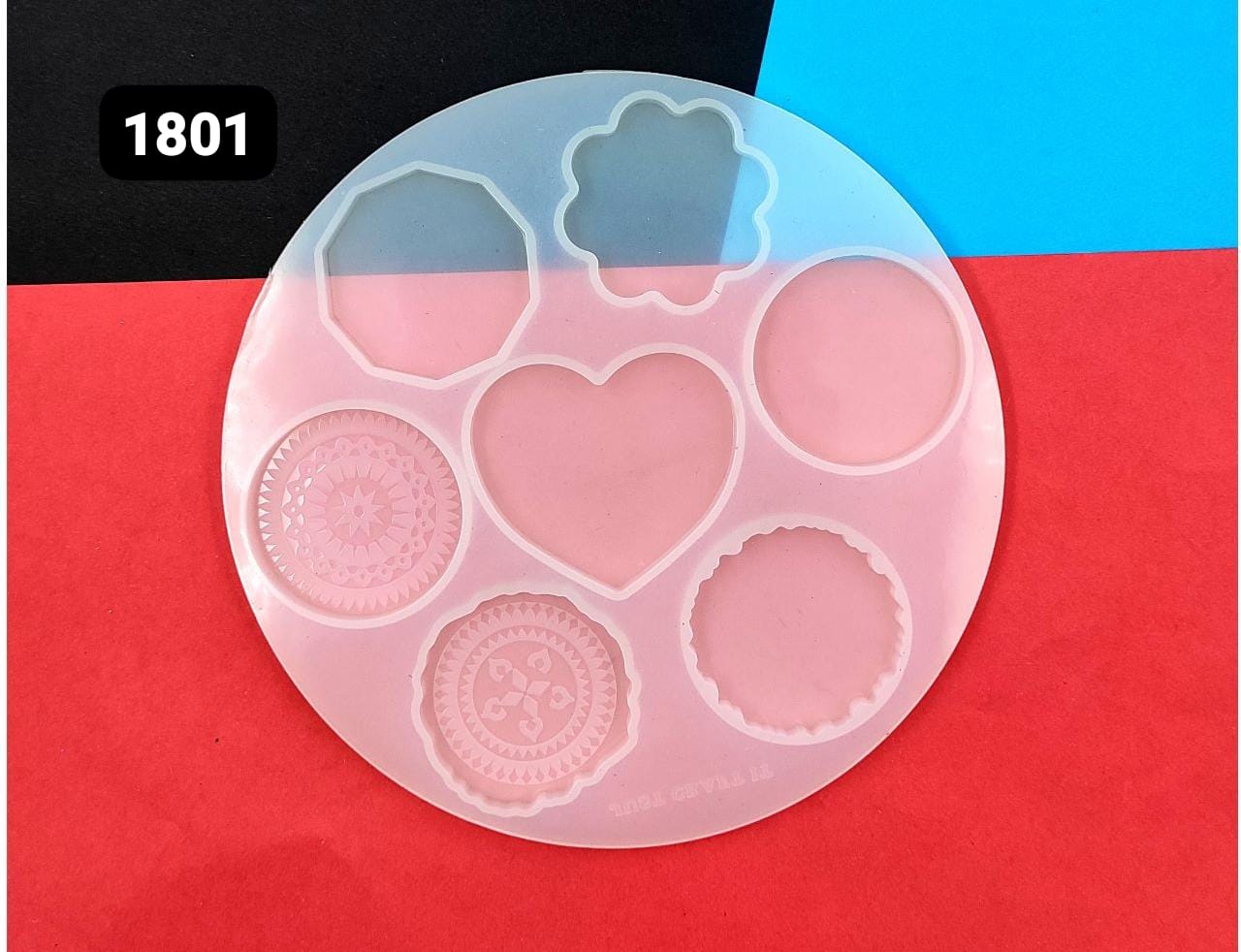 7 Cavity Pop socket , Keychain & Pendant mould