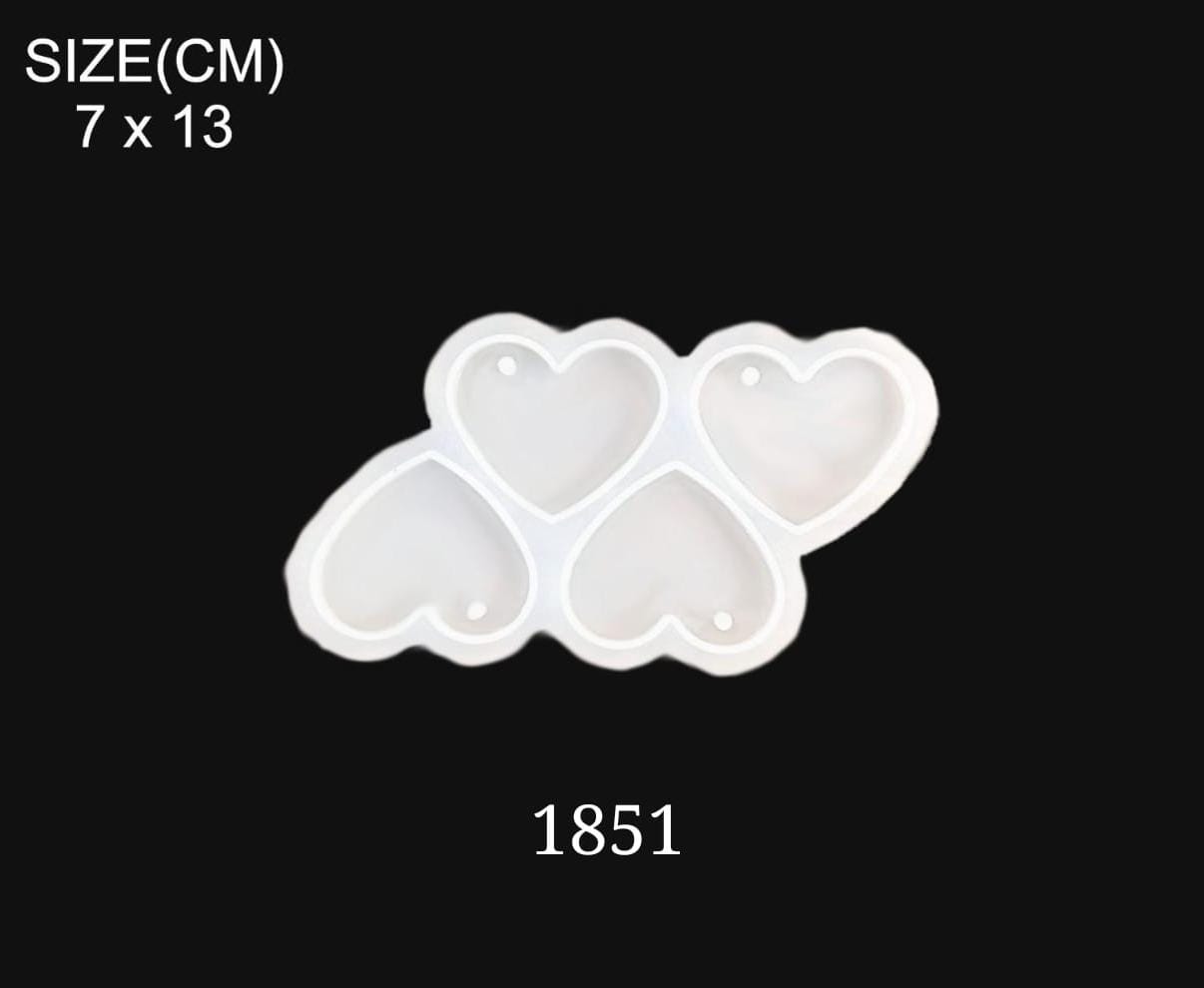 4 in 1 Heart Keychain & Pendant mould