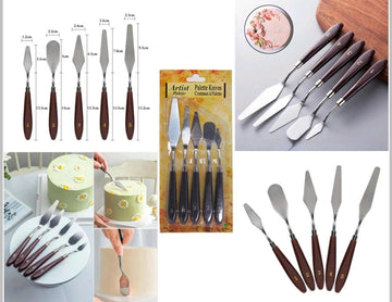 5 Pcs Metal Painting Palette Knives