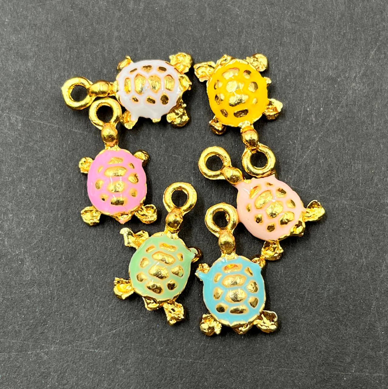 Metal Charms Tortoise Golden