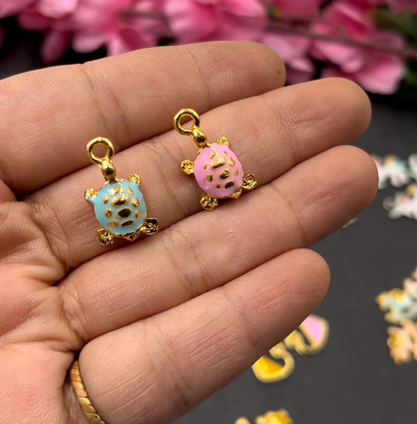 Metal Charms Tortoise Golden