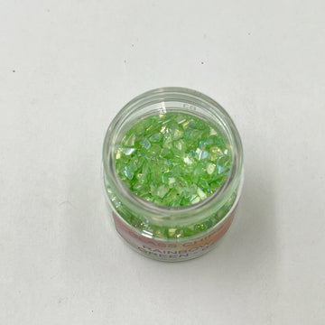 Rainbow glass chips - Green