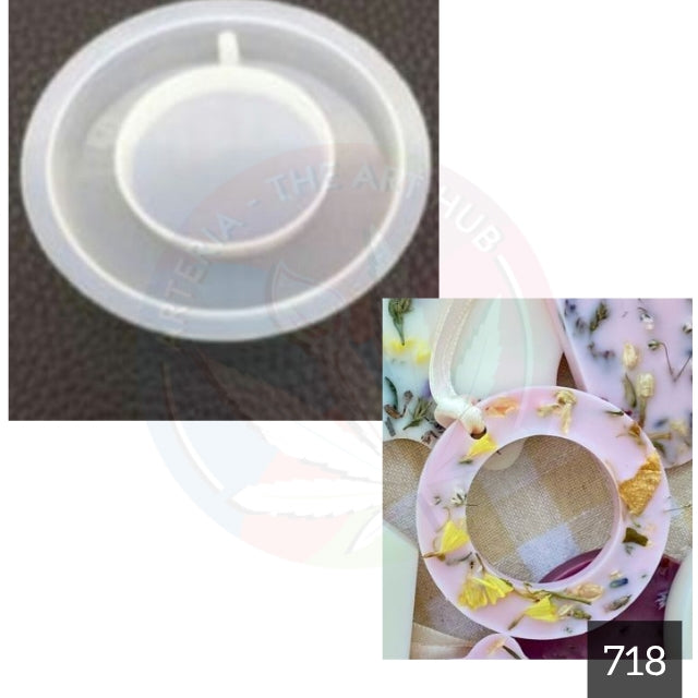 Keychain and wax Sachet  Mould - Round