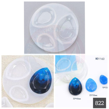3 in 1 Drop  jewellery mould