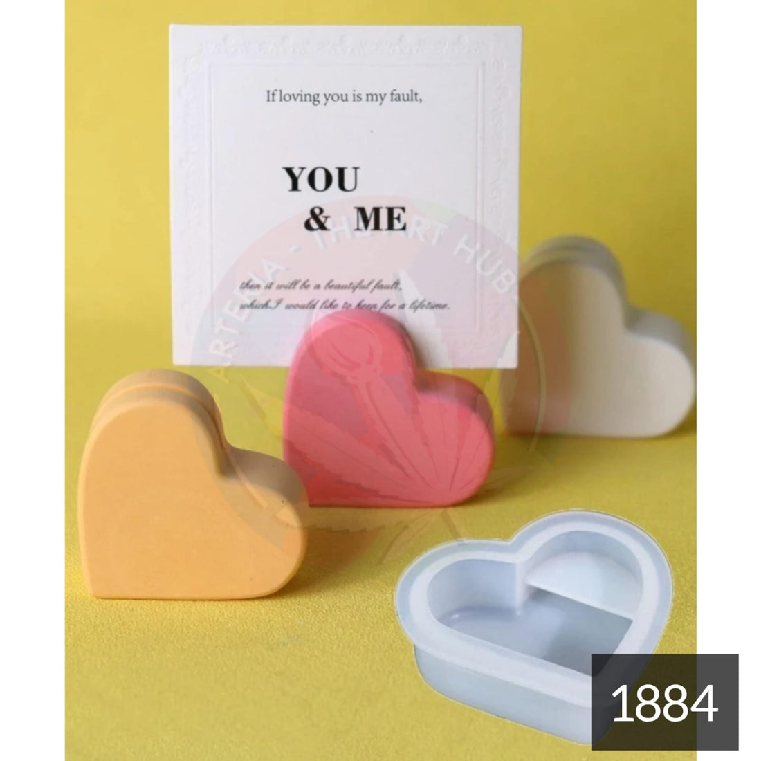 Card holder mould- Heart Shape