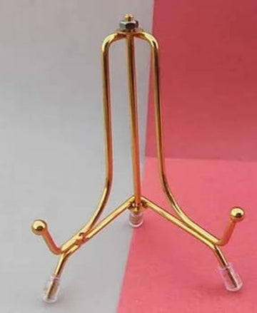 4" Gold Metal Stand - Folding Stand [Electro plated]