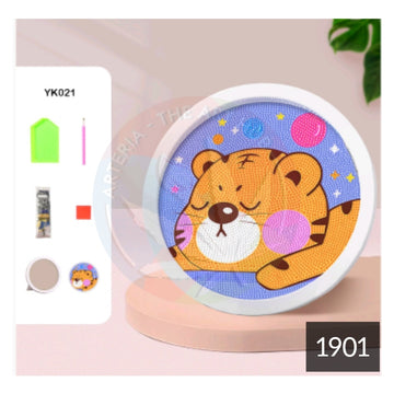Diamond Painting Kit - Sleeping tiger