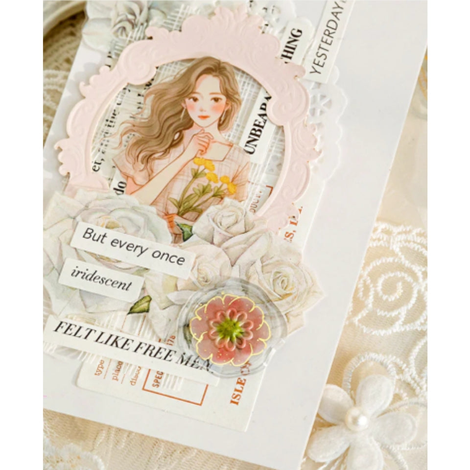 Bronzing  - Dried Flower Wax Seal Stickers