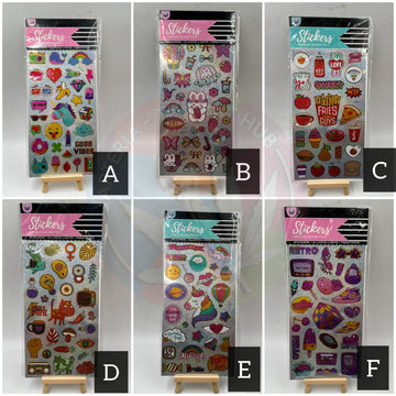 Funky Shiny Metallic Stickers