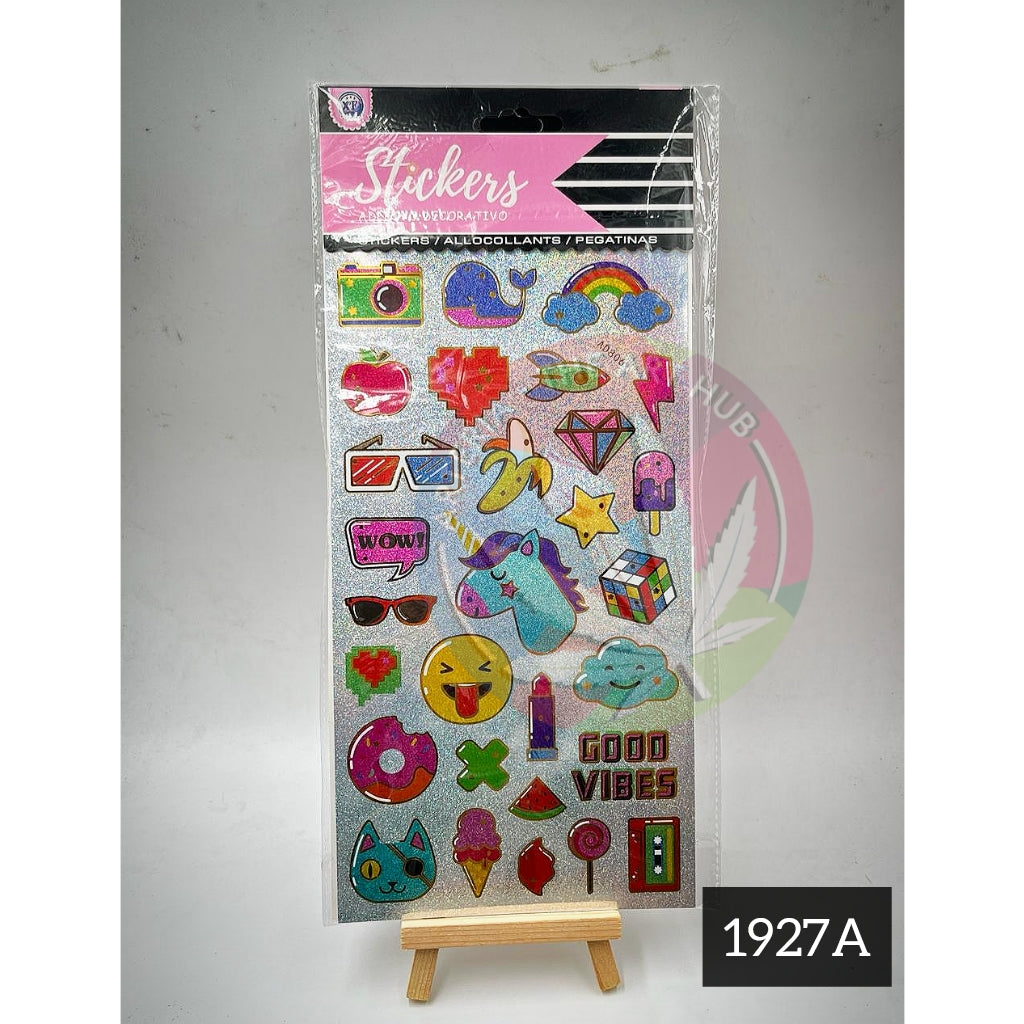 Funky Shiny Metallic Stickers