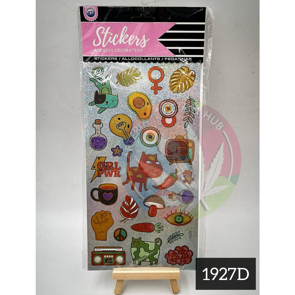 Funky Shiny Metallic Stickers