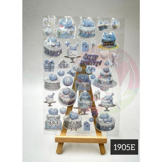 3D stickers - Happy birthday party theme