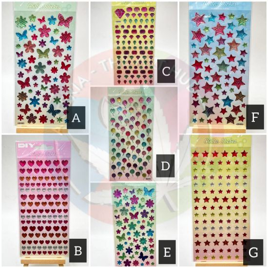 Glitter Journaling Stickers