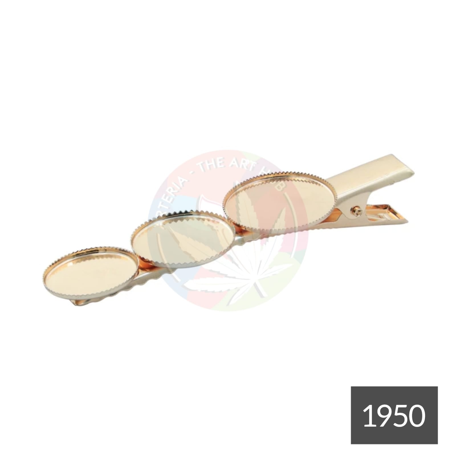 3 Round Hair Pin [crocodile style]