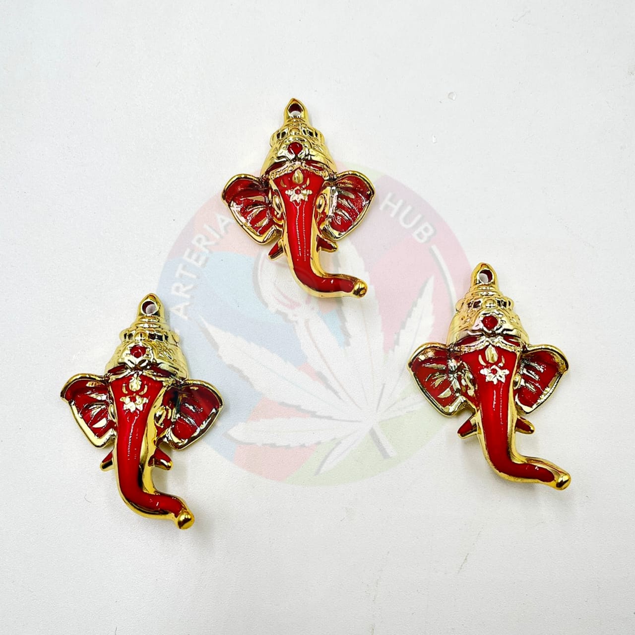 Ganpati Face - Red