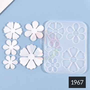 5 cavity flower mould