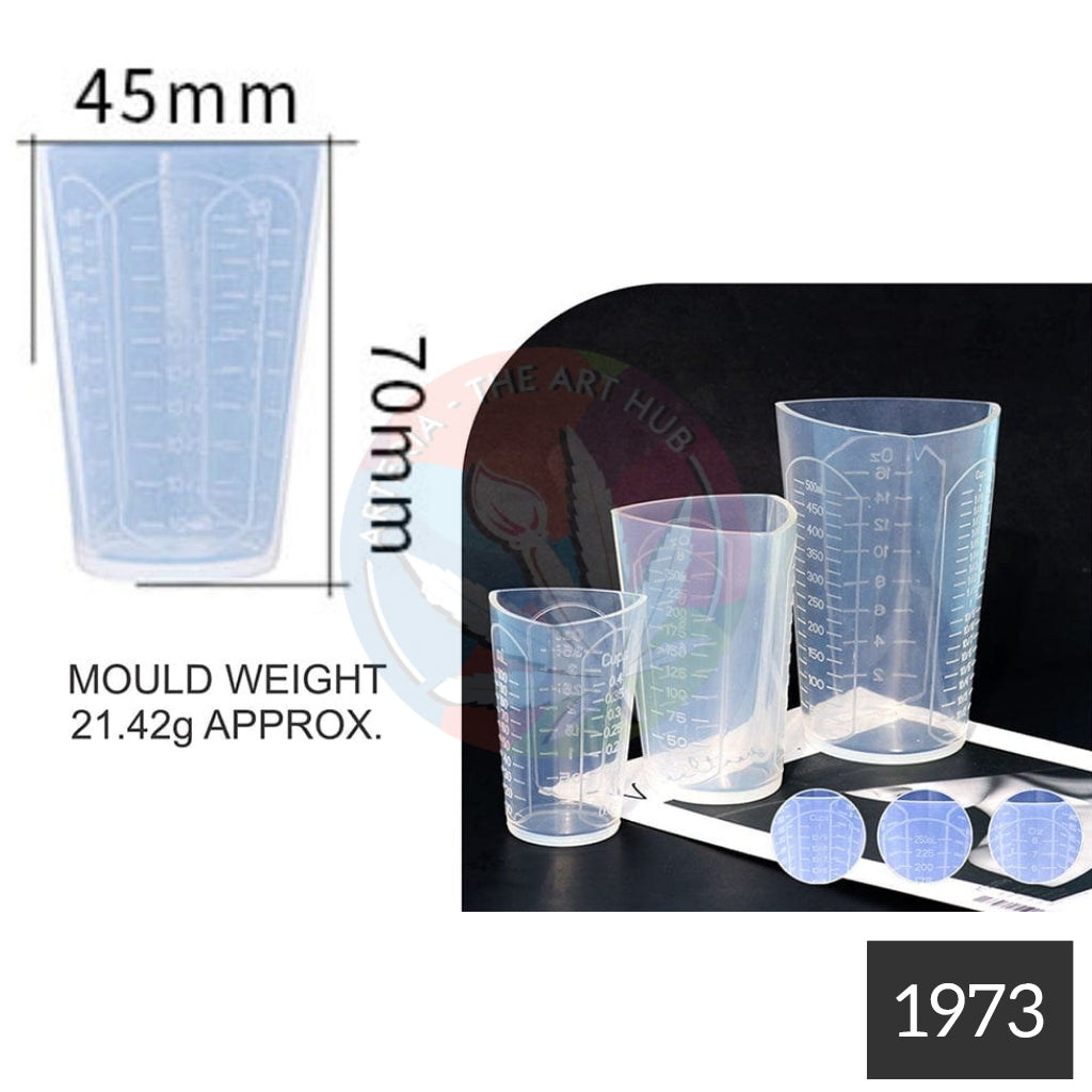 50ml Triangular Silicon Measuring Cup- Premium Quality