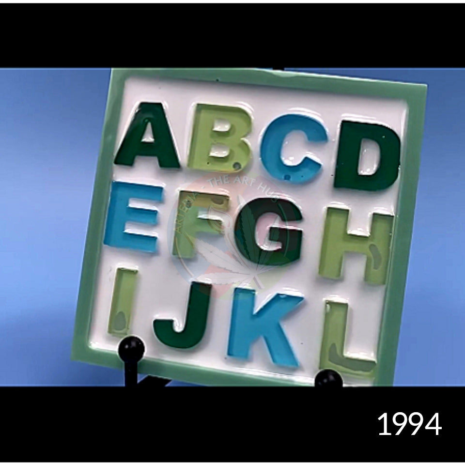 Plain Alphabets & Numbers Mould Without Holes
